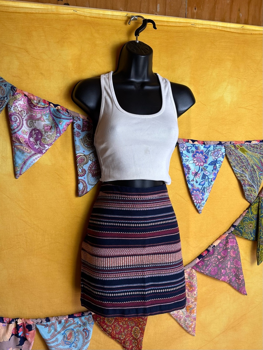 Hollister Multicolor Striped Skirt